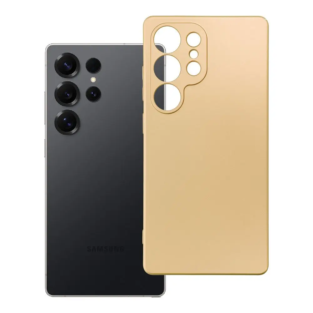 Etui za Samsung S25 ULTRA v zlati barvi Metallic