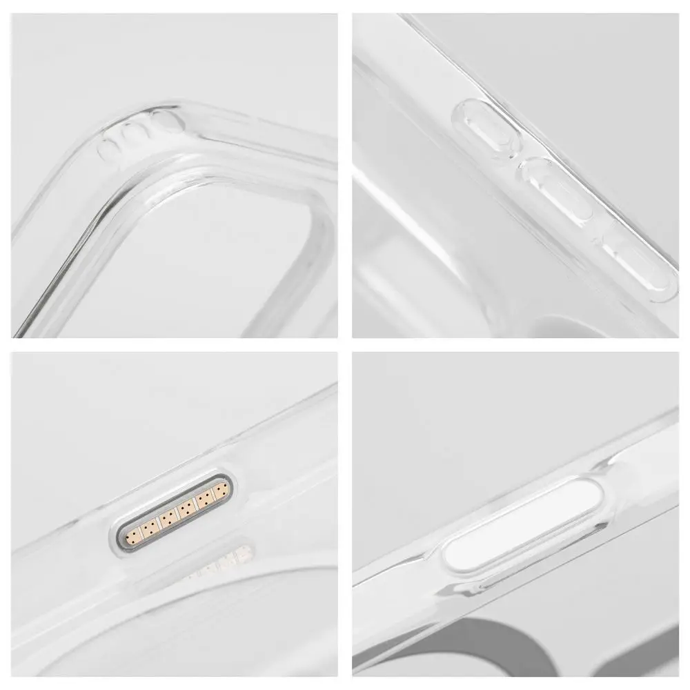 Ohišje za iPhone 16 Clear Mag Cover Elite (STR / NEZDRŽLJIVO / GUMB ZA UPRAVLJANJE KAMERE), združljivo z MagSafe, prozorno