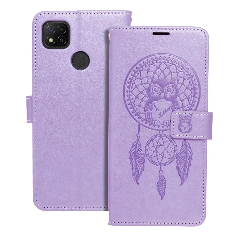 Torba MEZZO Book za XIAOMI Redmi 9C / 9C NFC, motiv lovilca sanj, vijolična