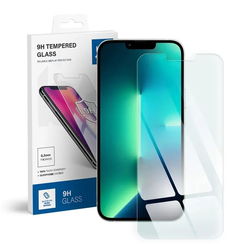 Kaljeno steklo za iPhone 13 PRO MAX / 14 PLUS Blue Star
