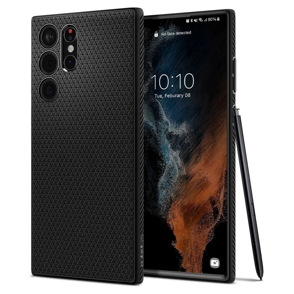 Etui SPIGEN Luqid Air za SAMSUNG S22 ULTRA, mat črna