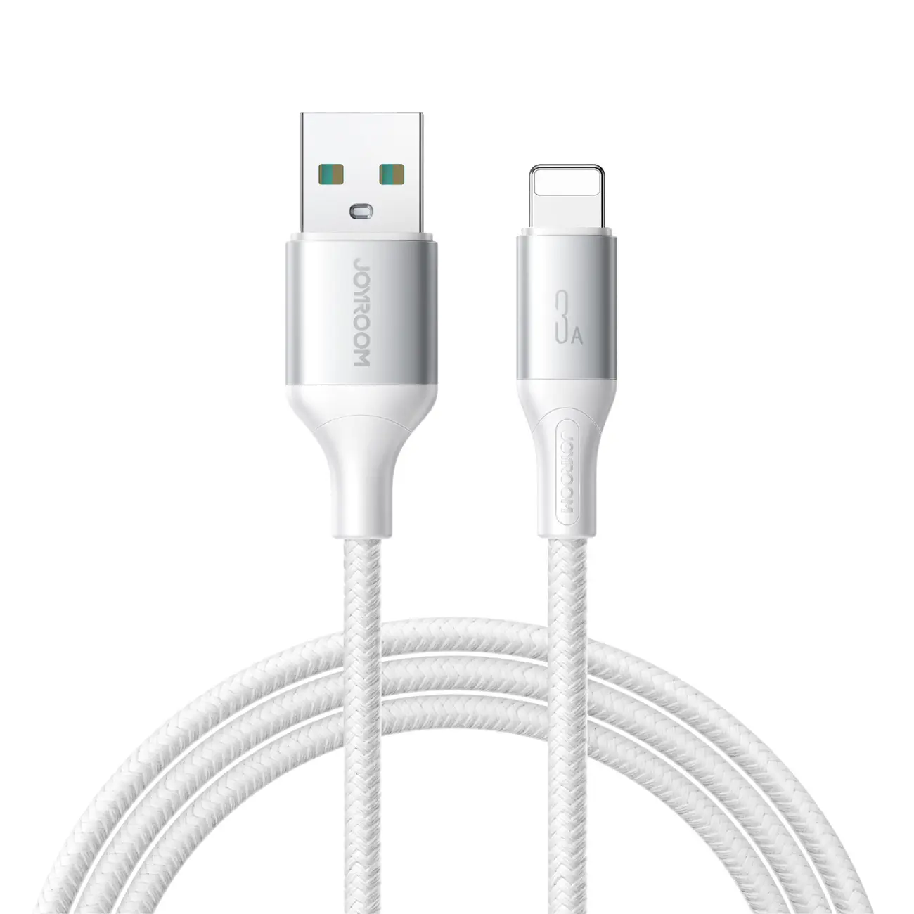 Kabel USB-A – iPhone Lightning 3A, 2 m – bel