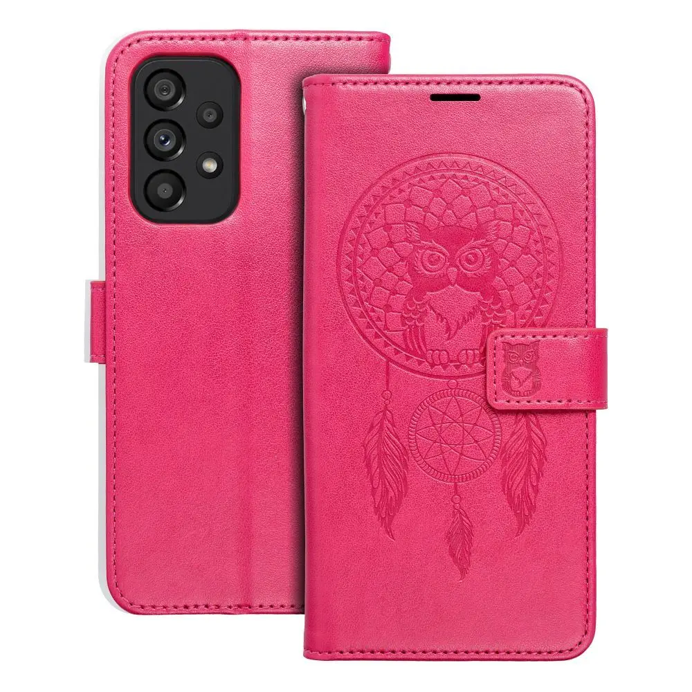 Torbica MEZZO Book za SAMSUNG A53 5G »Lovec sanj« v barvi magenta
