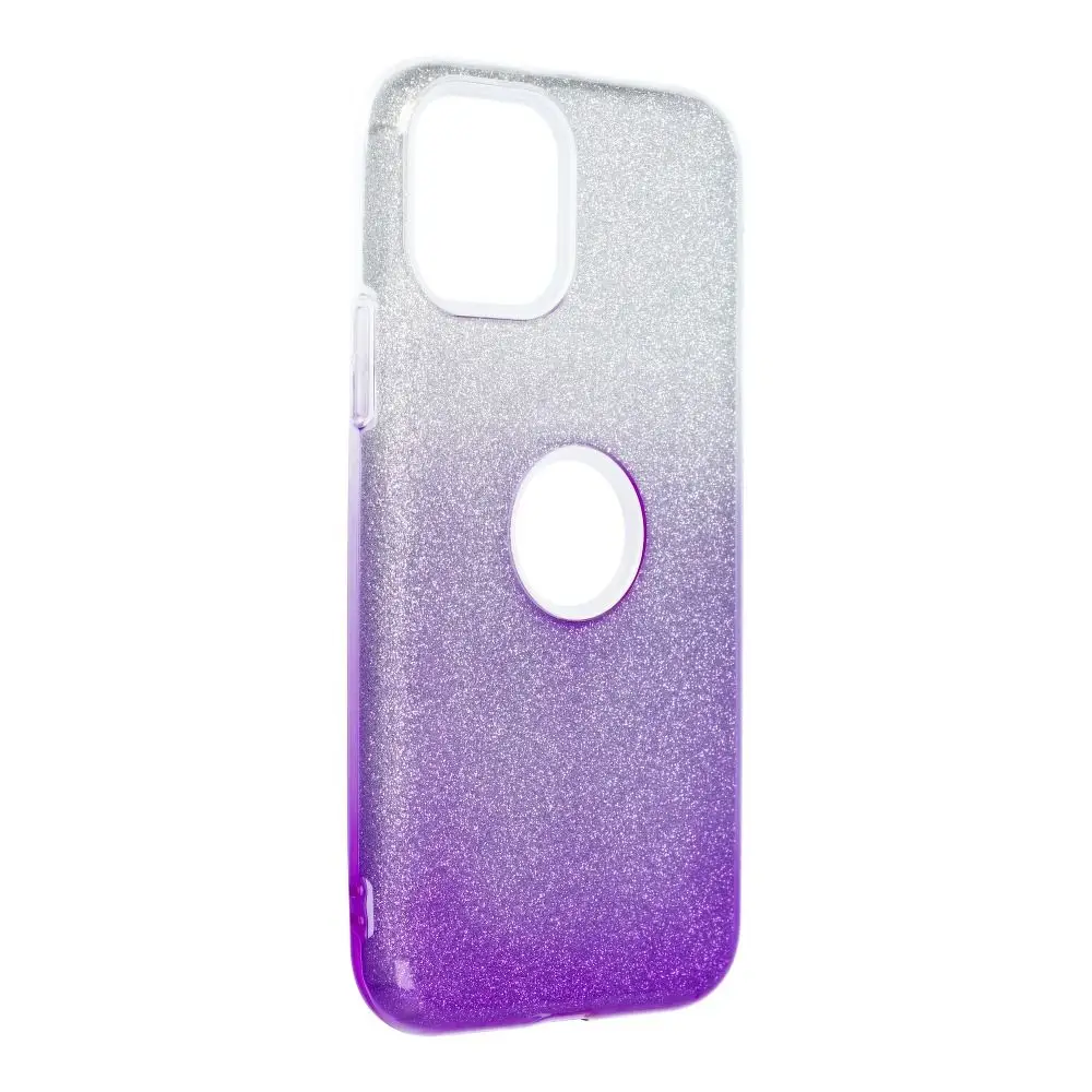Prozorna vijolična torbica za iPhone 11 PRO Shining