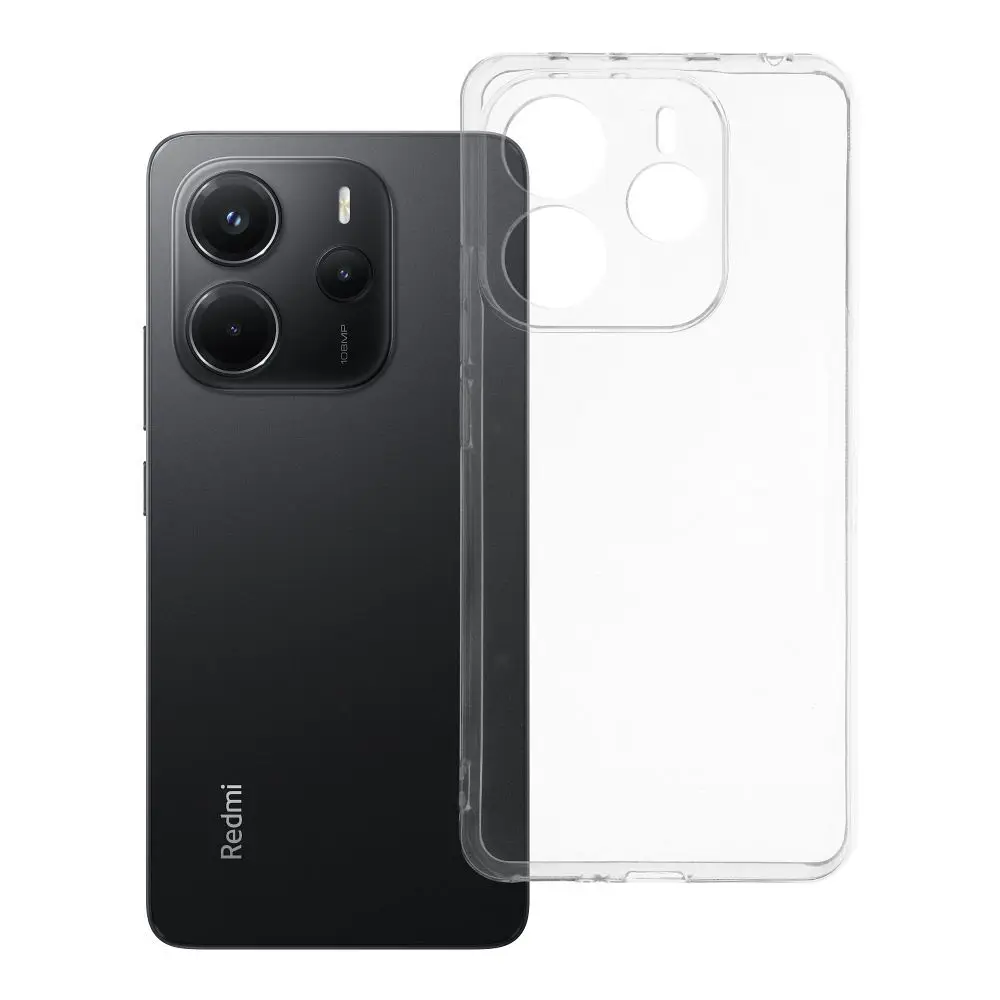 Prozorna zaščitna torbica za Xiaomi Redmi Note 14 5G, debelina 2 mm