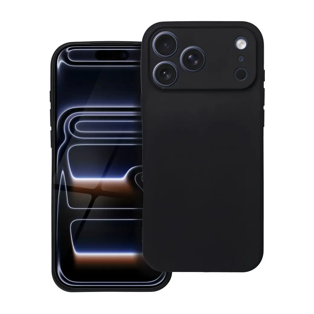 Mehka torbica za iPhone 17 Pro Max, črna