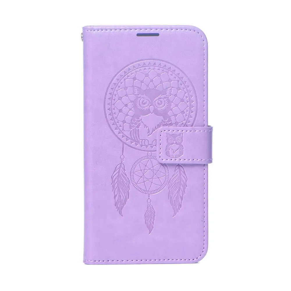 Torbica MEZZO Book za XIAOMI Redmi Note 14 PRO 4G, motiv lovilca sanj, vijolična