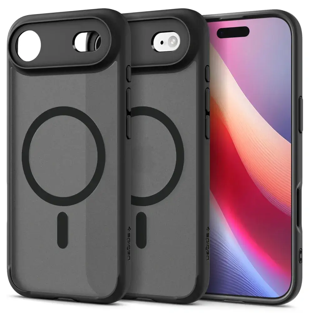 SPIGEN ovitek ULTRA HYBRID MAG, združljiv z MagSafe, za iPhone 17 Air v barvi frost black