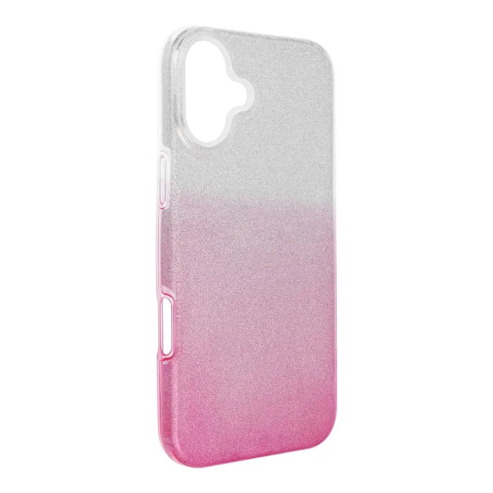 Prozorna roza torbica za iPhone 16 PLUS Shining