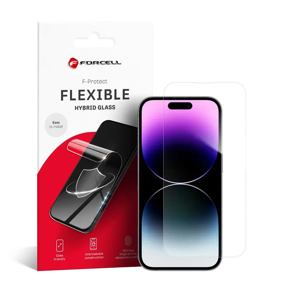 Hibridno steklo za iPhone 14 PRO Forcell Flexible Nano Glass