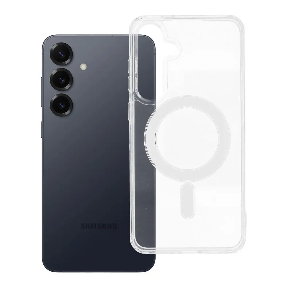 Transparentni etui za Samsung S25 PLUS Clear Mag Cover (STR), združljiv z MagSafe