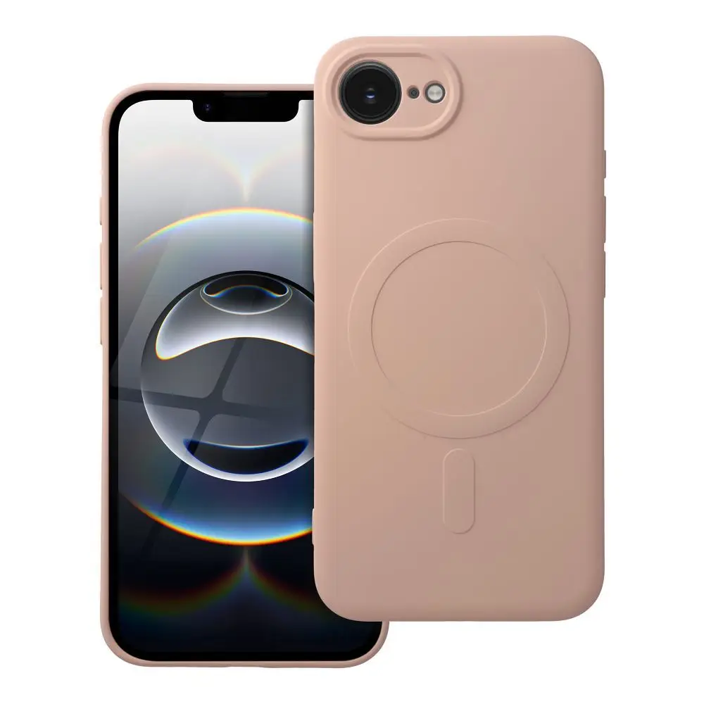 SILICONE MAG COVER ovitek, združljiv z MagSafe, za IPHONE 16e (SE 4 2025) / 17e, roza