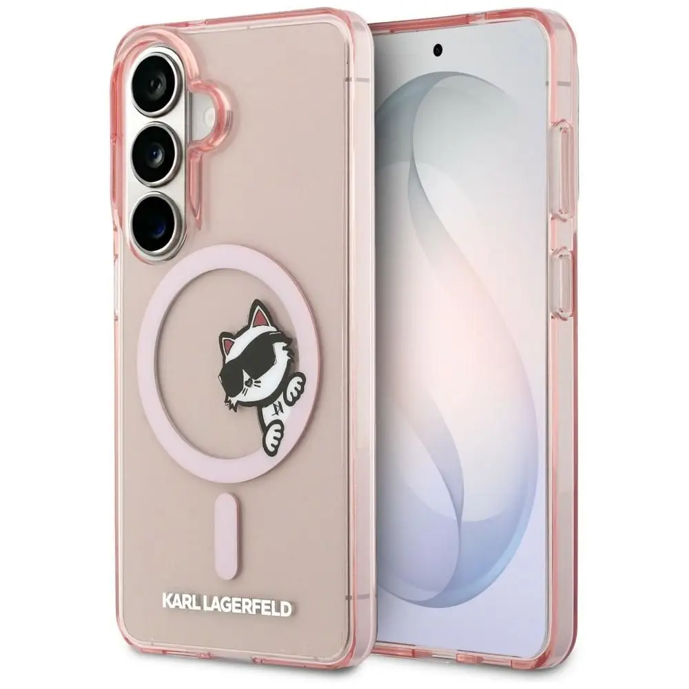 KARL LAGERFELD etui za SAMSUNG S26 KLHMS26S6HCPSCP (Magnetic IML Peekaboo Choupette) roza