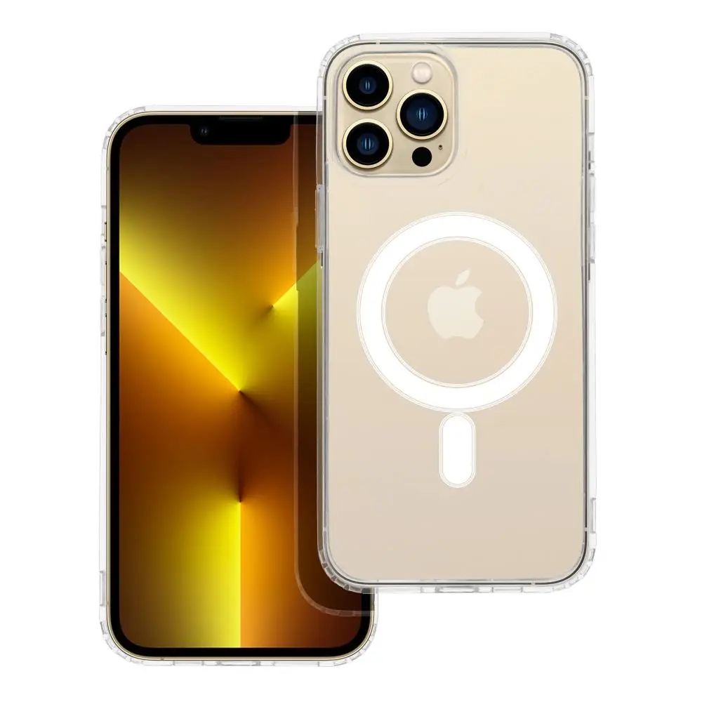 Ovitek za iPhone 13 PRO MAX Clear Mag Cover (STR), združljiv z MagSafe, prozoren