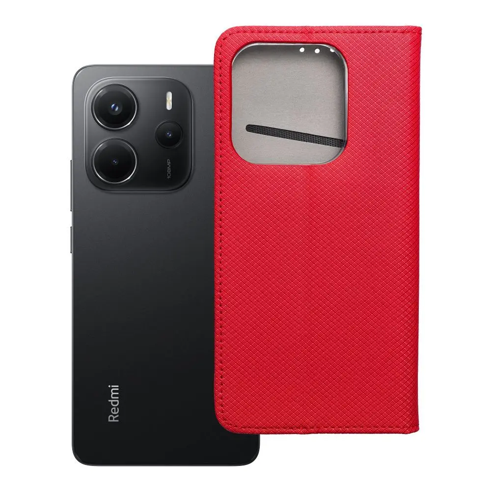 Torba SMART CASE Book za XIAOMI Redmi Note 14 5G, rdeča