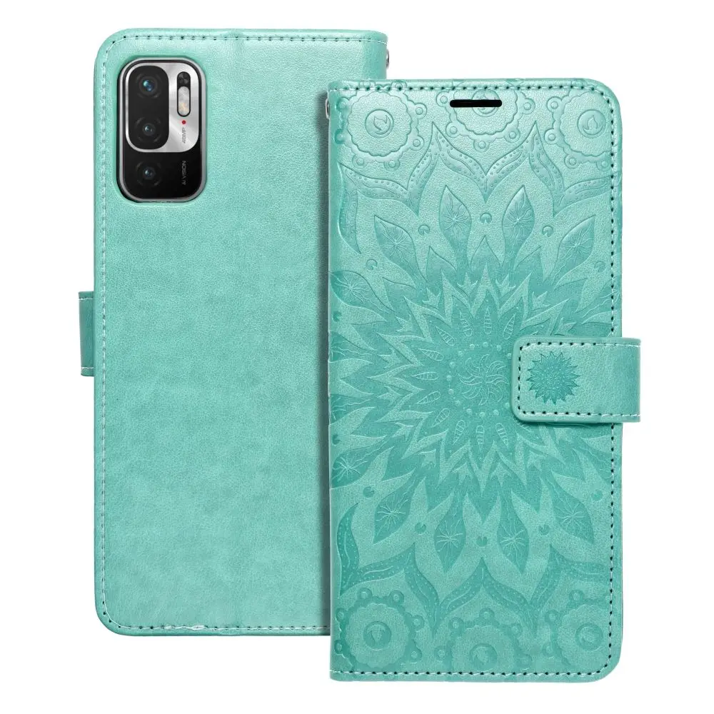 Ohišje MEZZO Book za XIAOMI Redmi Note 10 5G / Poco M3 Pro / Poco M3 Pro 5G, mandala, zelena barva