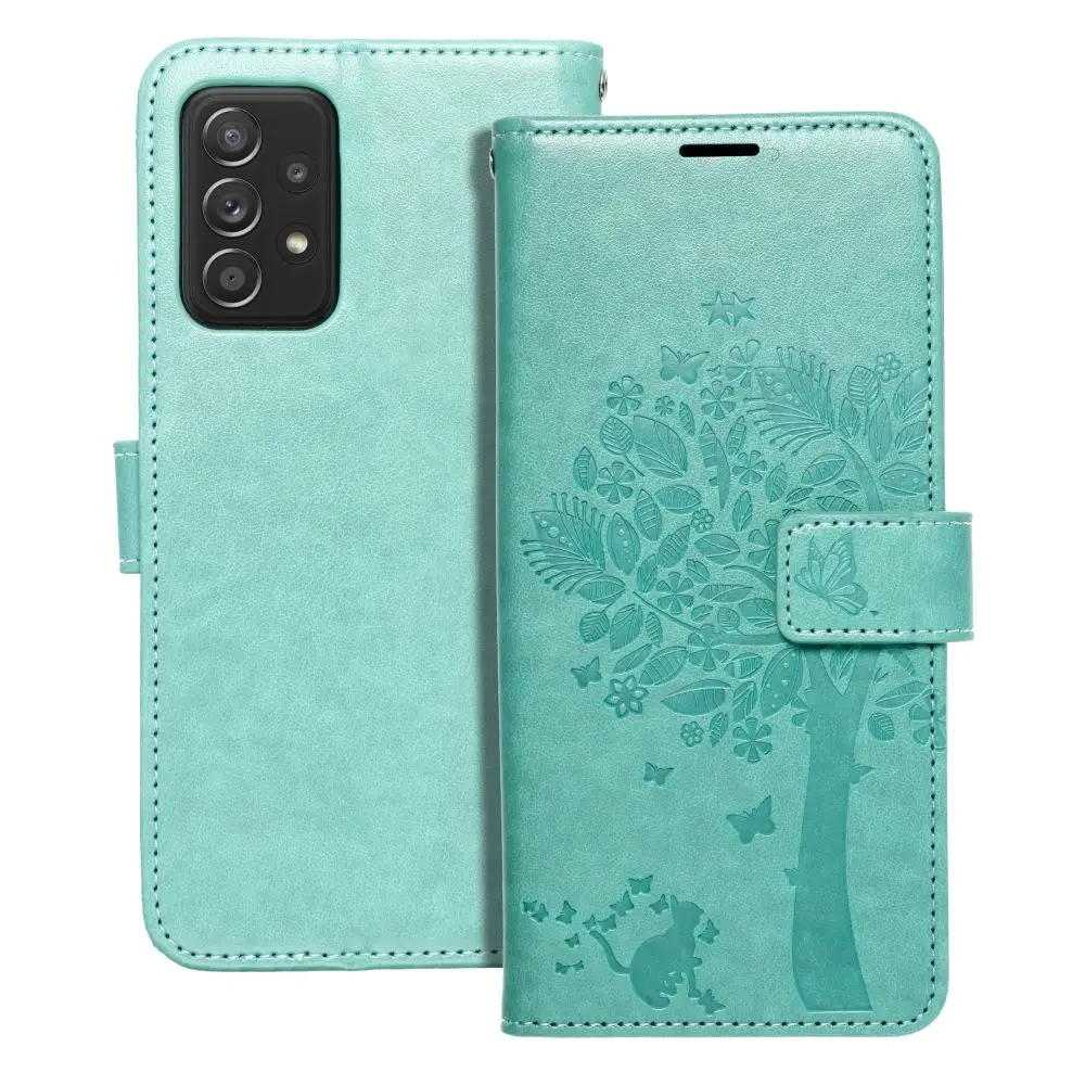 Ohišje MEZZO Book za SAMSUNG A52 5G / A52 LTE (4G) / A52s 5G, lesno zeleno