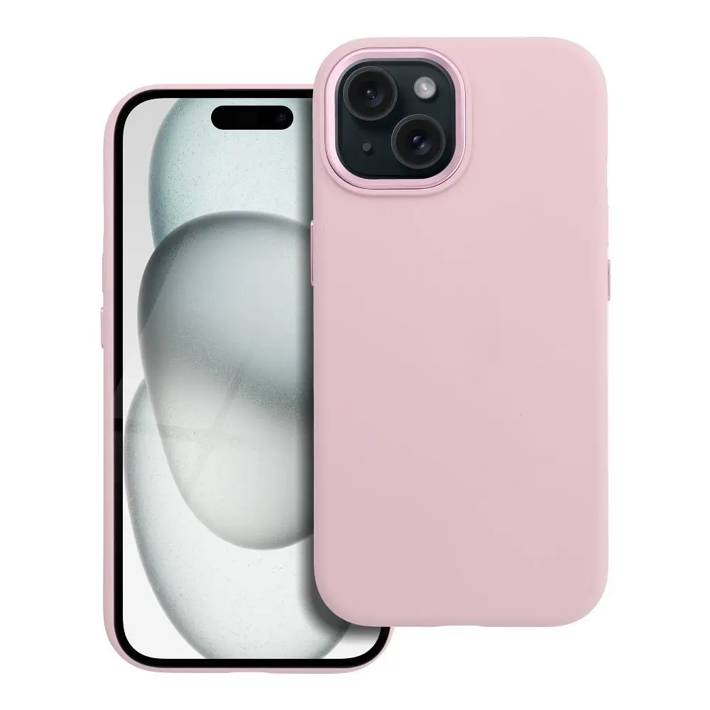 Ohišje za iPhone 15 Forcell F-Protect Frame Premium, združljivo z MagSafe, roza 0INT