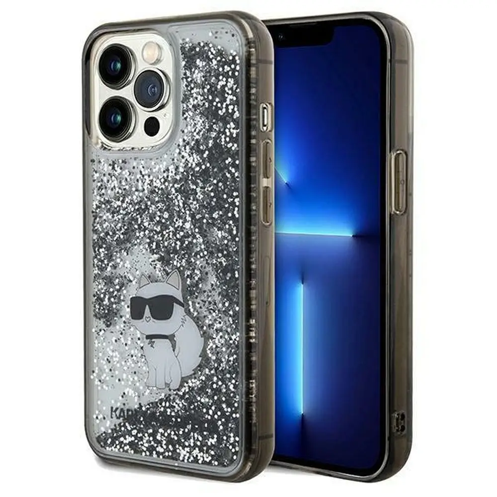 KARL LAGERFELD etui za iPhone 13 Pro Max KLHCP13XLKCNSK (Liquid Glitter C), prozoren