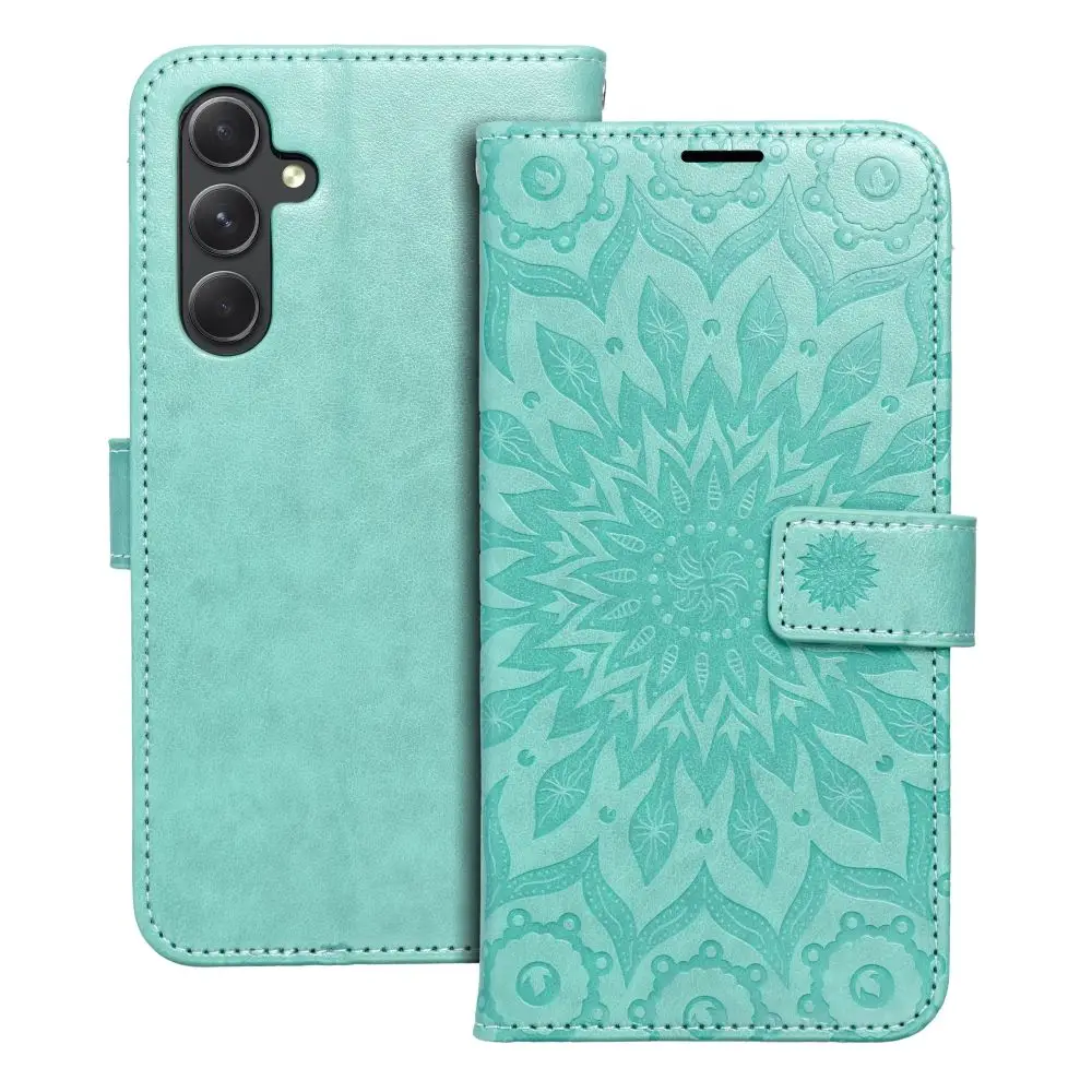 Torbica MEZZO Book za SAMSUNG A54 5G, mandala, zelena