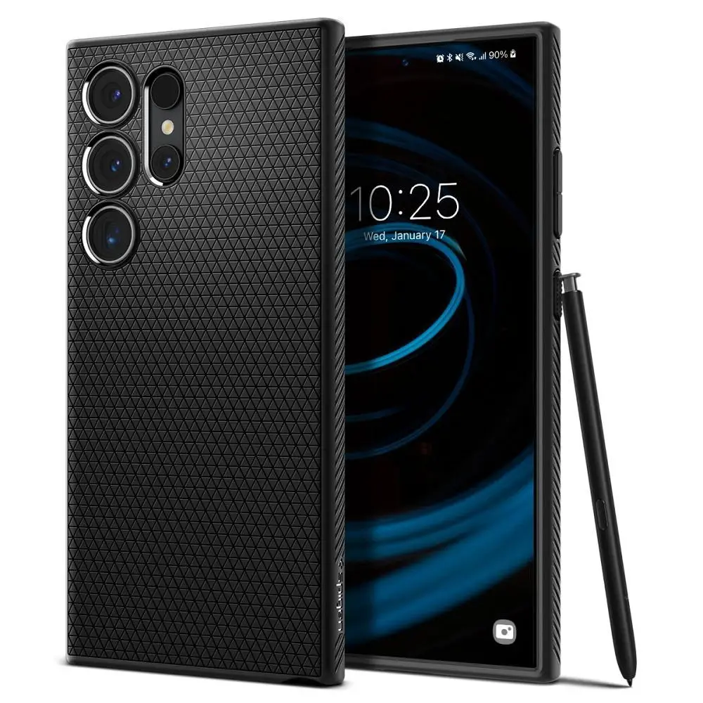 SPIGEN ovitek LIQUID AIR za SAMSUNG S24 Ultra, mat črna barva