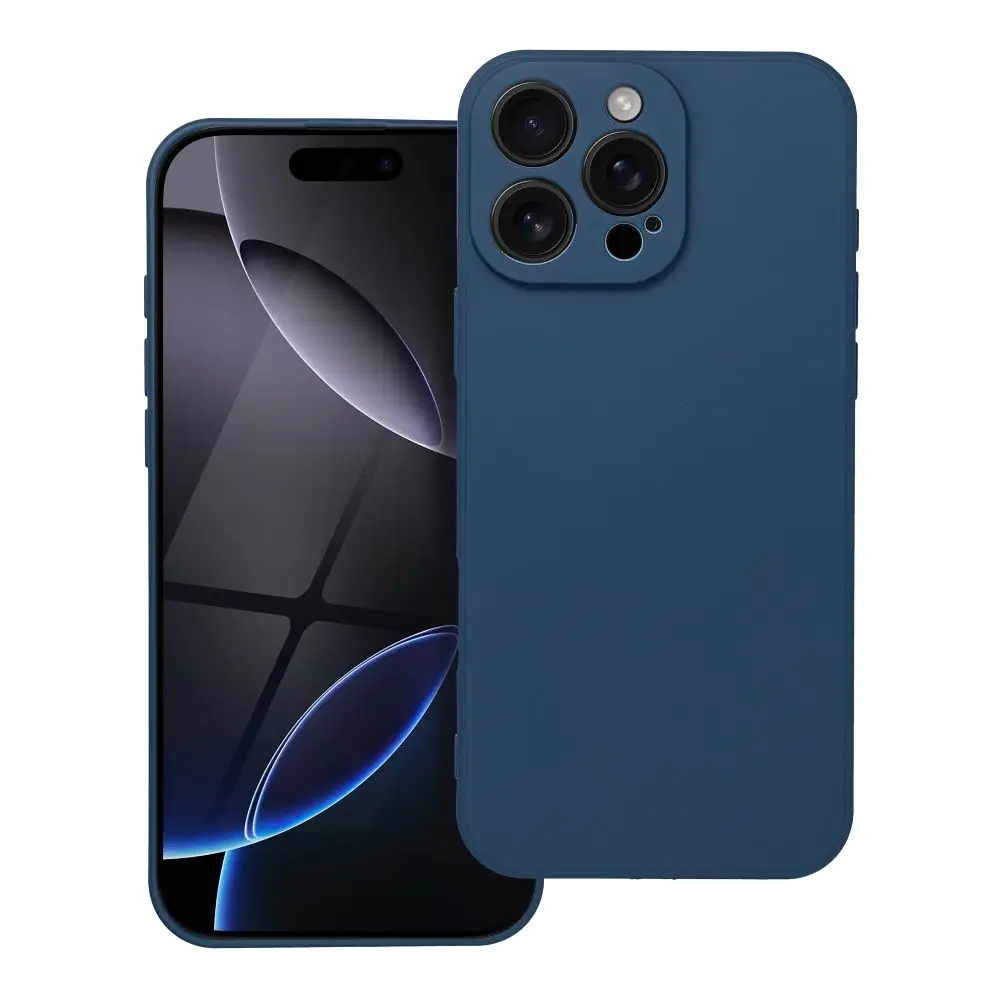Mehka torbica za iPhone 16 Pro Max, temno modra