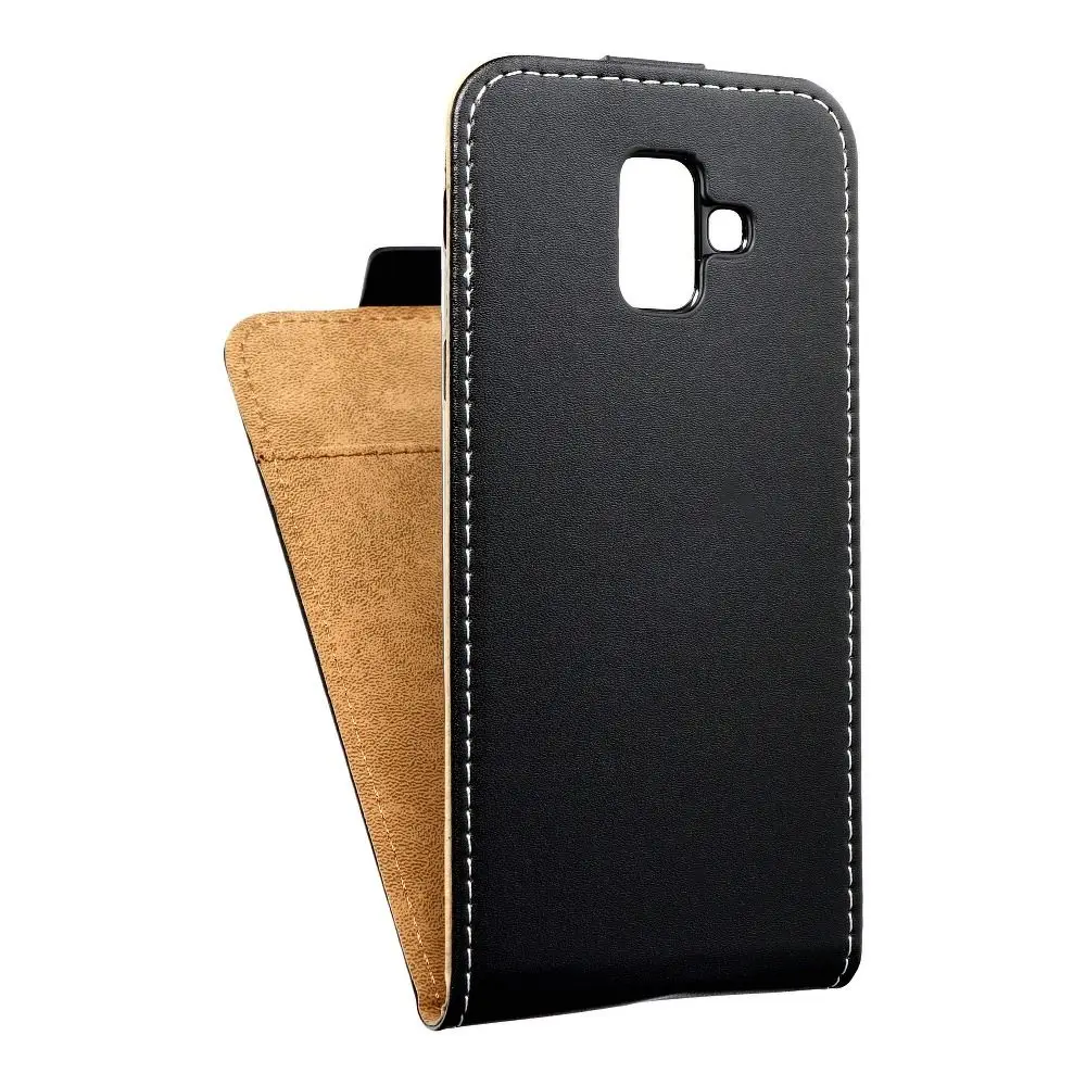 Vertikalni etui SLIM FLEXI FRESH za SAMSUNG A6 2018, črn