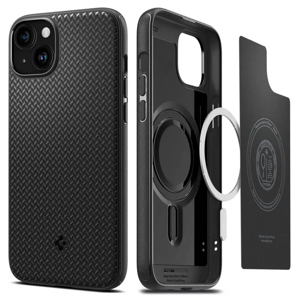 SPIGEN ovitek MAG ARMOR, združljiv z MagSafe, za iPhone 15 Plus, mat črna