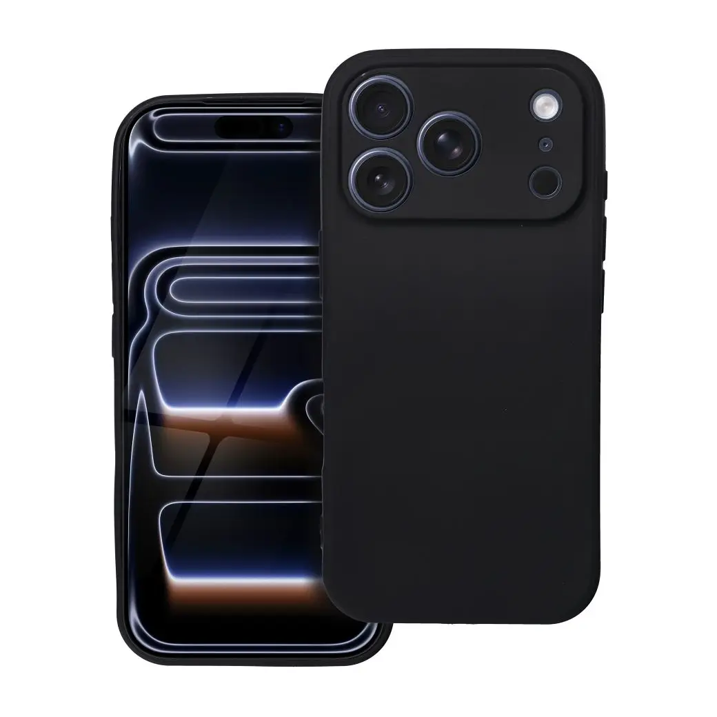 Mehka torbica za iPhone 17 Pro, črna