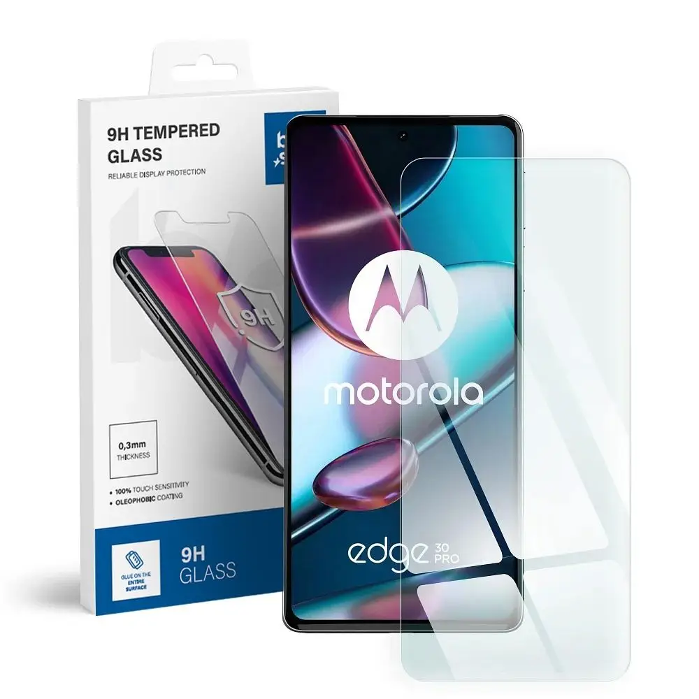 Kaljeno steklo za Motorola Edge 30 PRO Blue Star