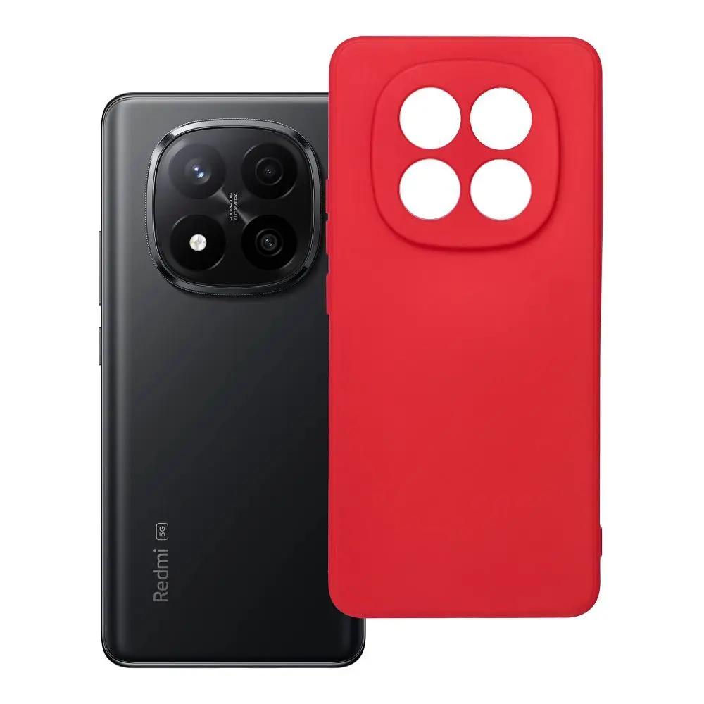 Mehka torbica za XIAOMI Redmi Note 14 Pro Plus 5G, rdeča