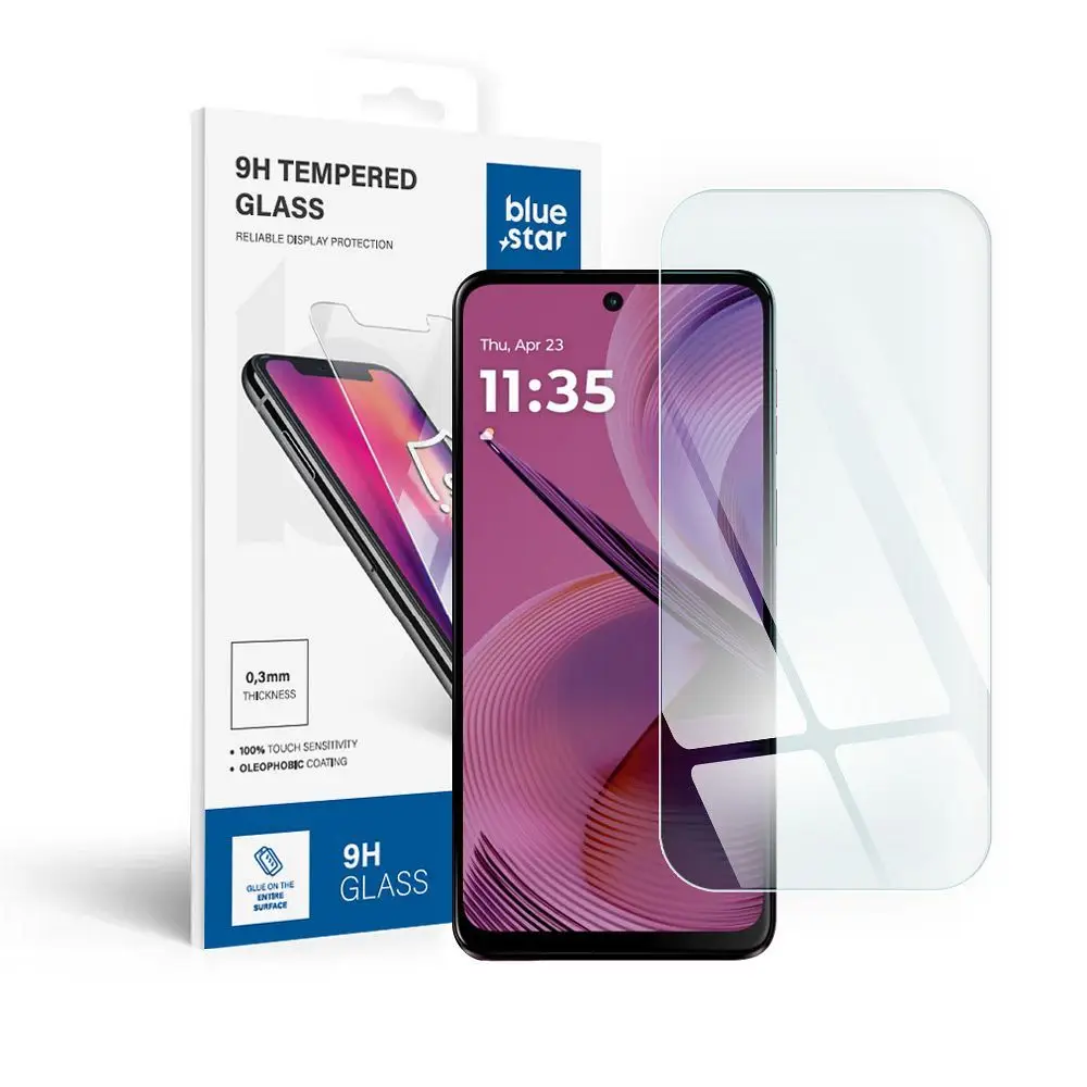 Kaljeno steklo za Motorola G55 Blue Star