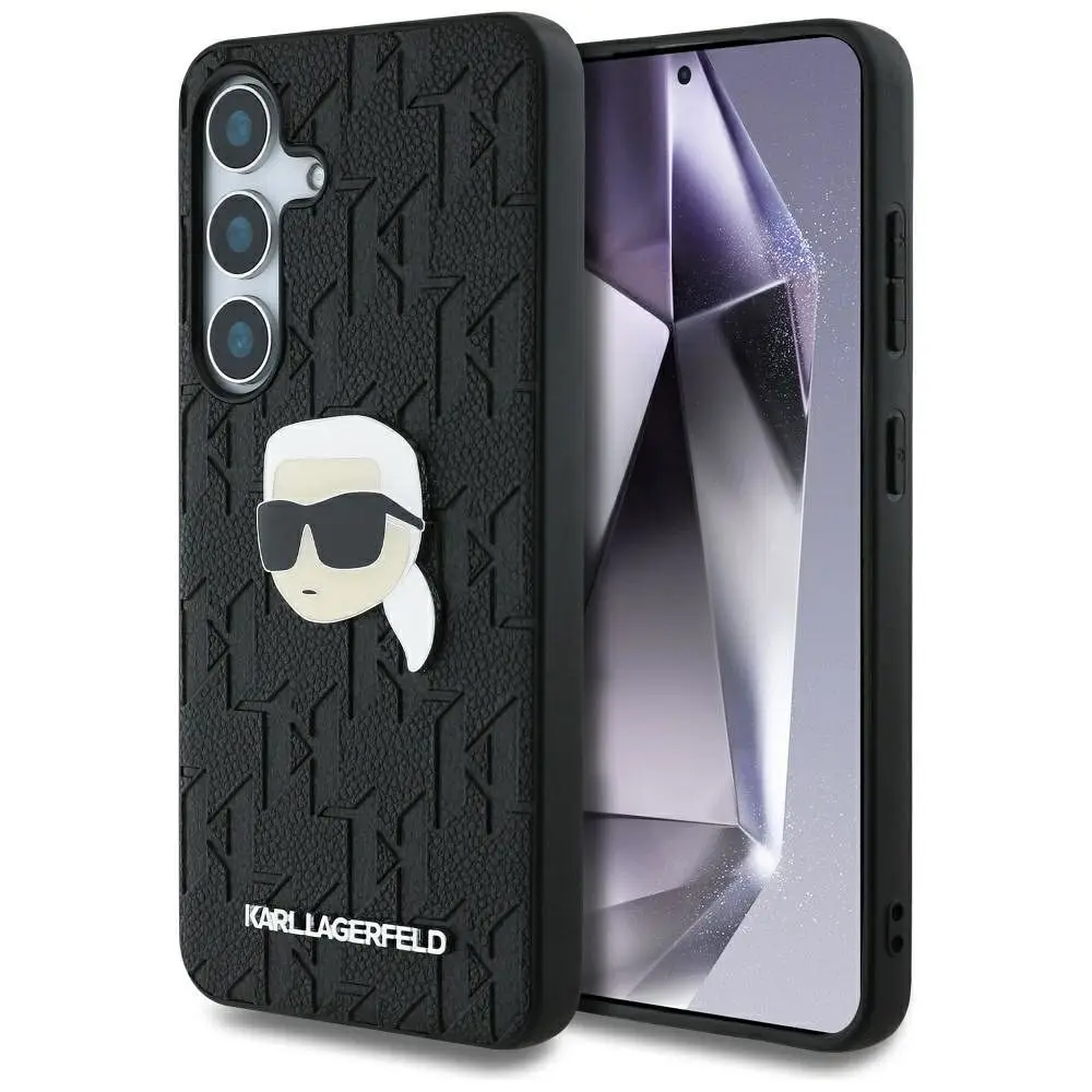 KARL LAGERFELD etui za SAMSUNG S25 Plus KLHCS25MPGKLKIPK (PU Monogram K. Head Pin) črn