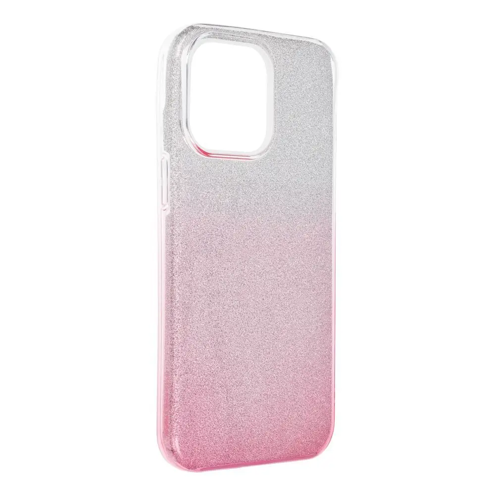 Transparentno roza etui za iPhone 15 PRO MAX Shining