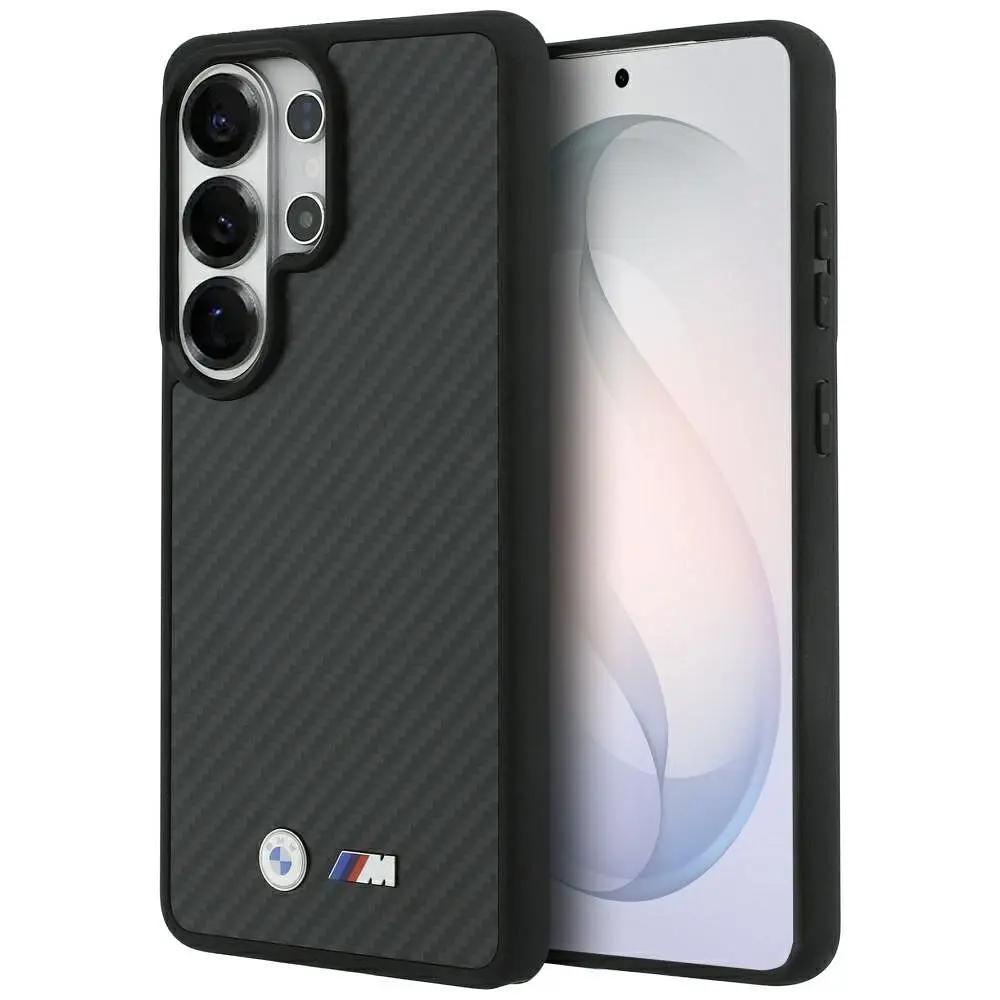 BMW etui za SAMSUNG S26 Ultra BMHMS26L24CFMMK (Magnetic Kevlar z logotipom), črno