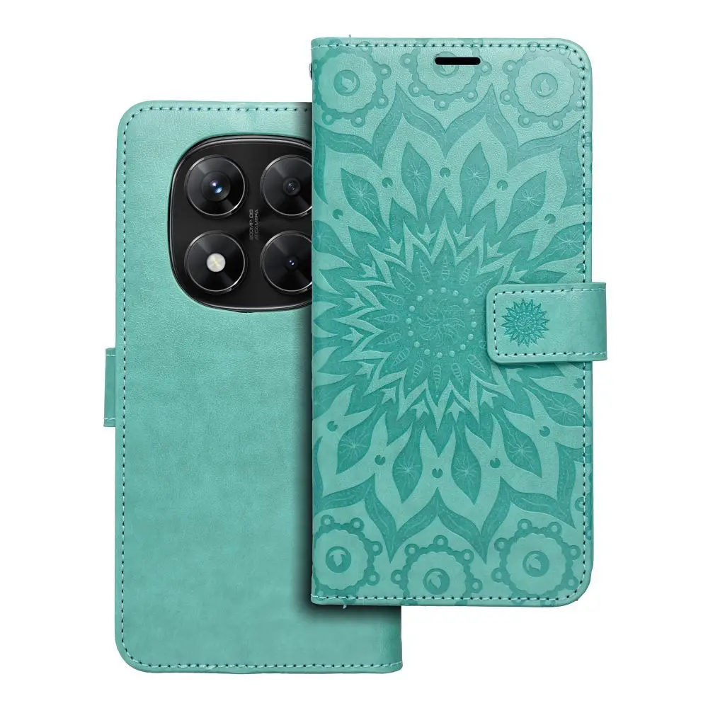 Torba MEZZO Book za XIAOMI Redmi Note 14 PRO 5G / 14 PRO PLUS 5G, mandala, zelena