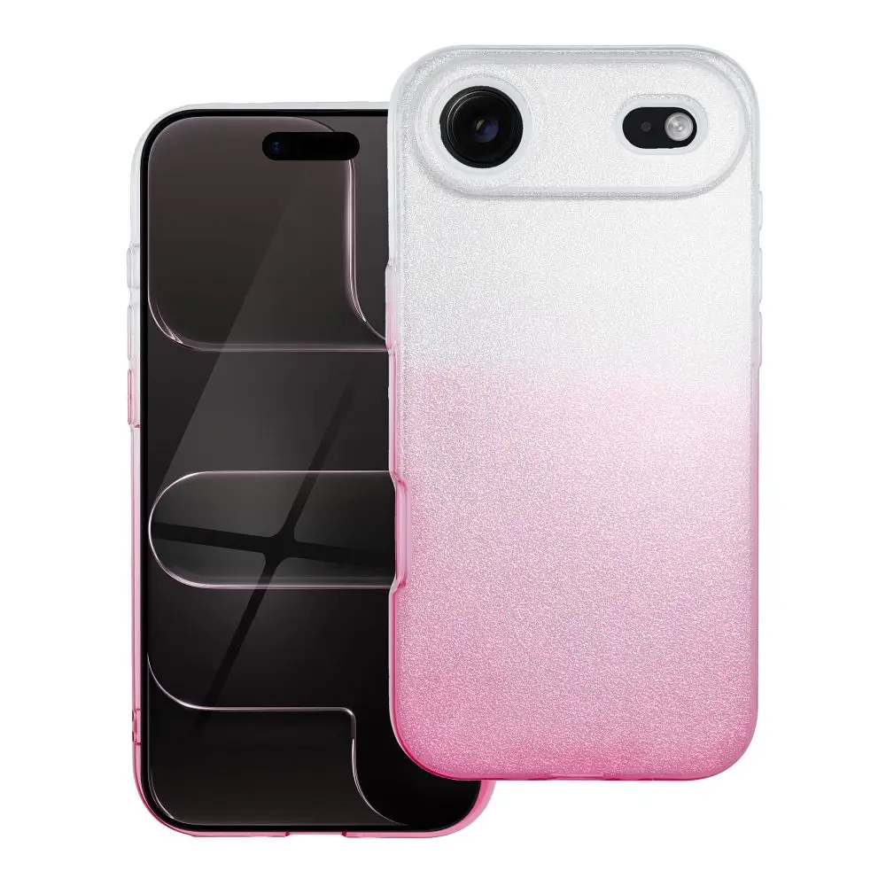 Prozorna roza torbica za iPhone 17 AIR Shining