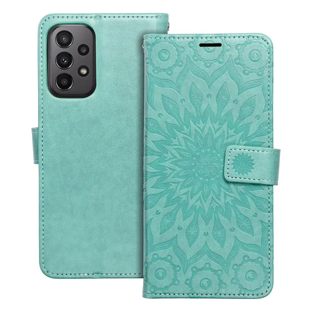 Torbica MEZZO Book za SAMSUNG A23 5G, mandala, zelena