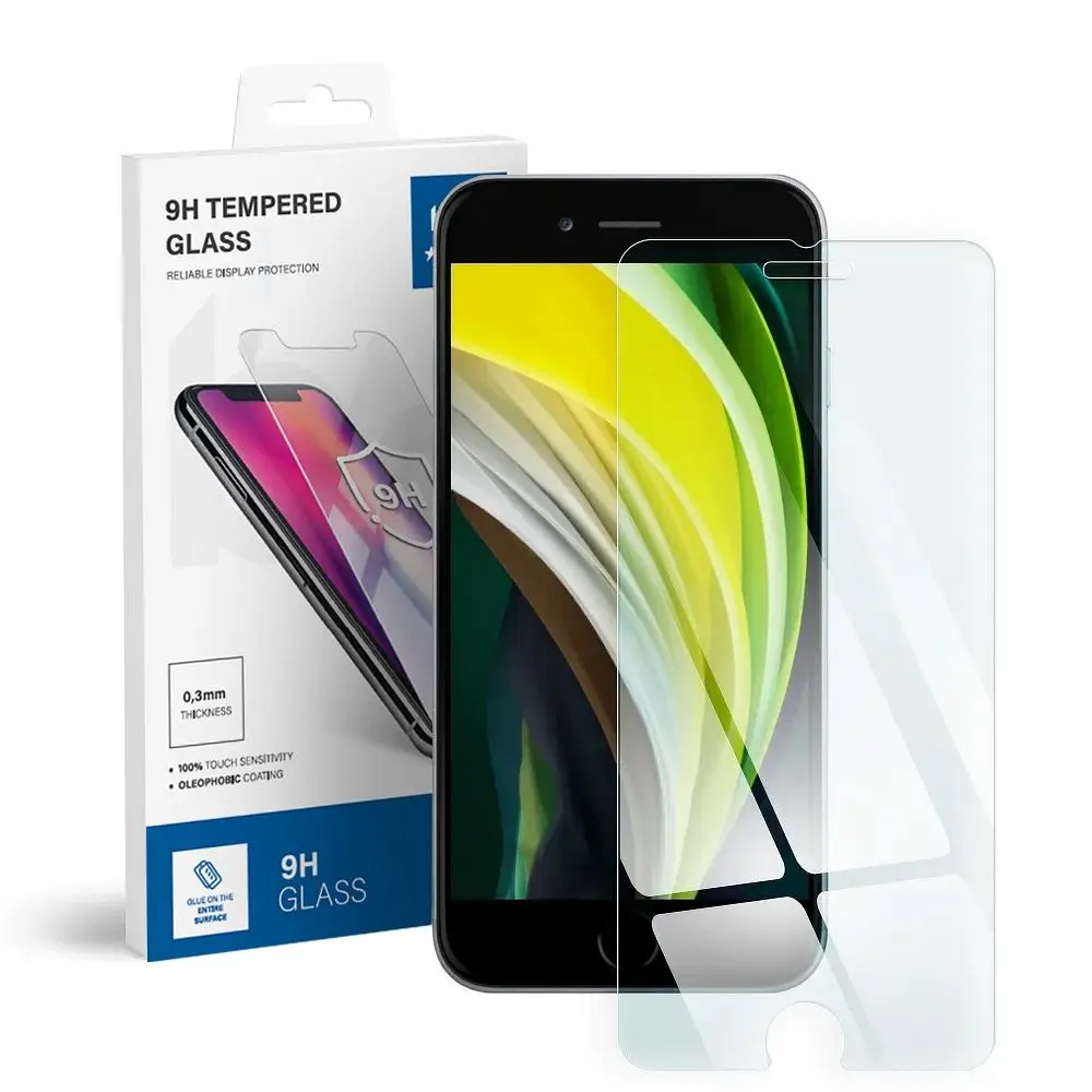 Kaljeno steklo za iPhone 7 / 8 / SE 2020 Blue Star