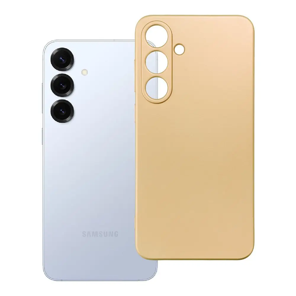 Etui za Samsung S25 PLUS v zlati barvi Metallic