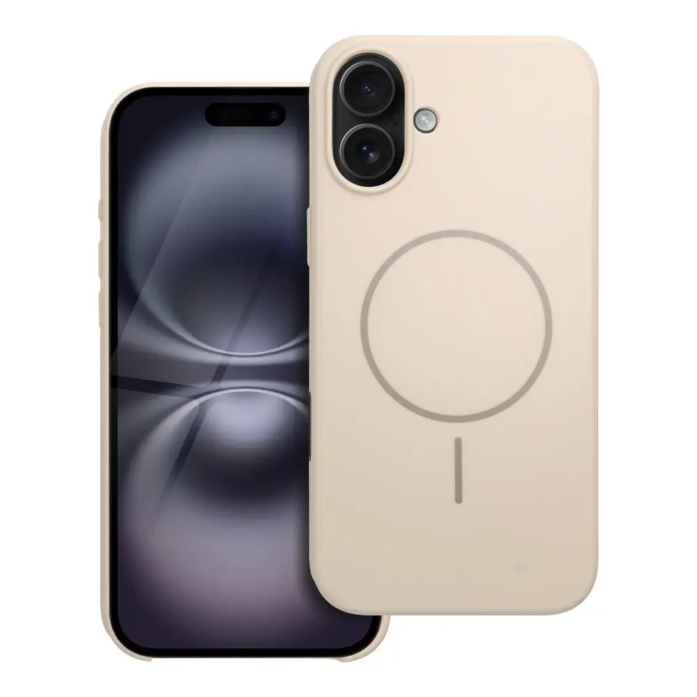 Ohišje za iPhone 16 PLUS Premium Glossy Mag Cover, združljivo z MagSafe in gumbom za upravljanje kamere, belo