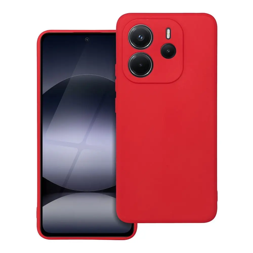 SOFT ovitek za XIAOMI Redmi Note 14 4G (GLOBAL – 164,84 mm x 78,15 mm x 8,16 mm), rdeč