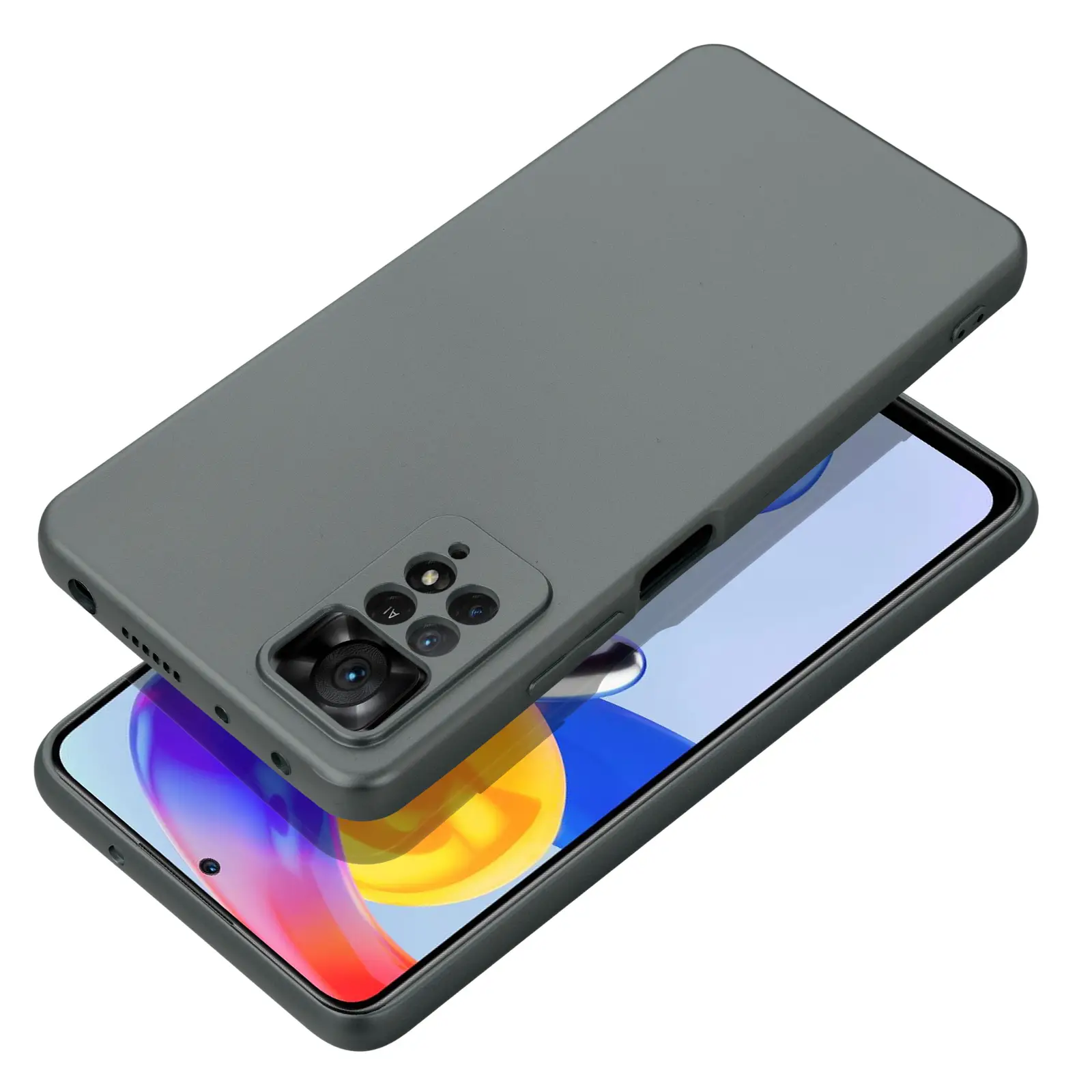 Ohišje za Xiaomi Redmi NOTE 14 PRO 4G v sivi barvi Metallic